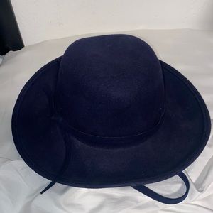 Evelyn Varon Dark Navy Blue Lancaster 100% wool hat